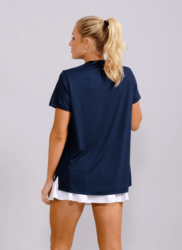 RS Women's Performance Relaxed Tee (Navy / White)