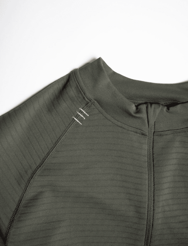 Stateofmind Half-Zip Long Sleeve (Dark Olive)