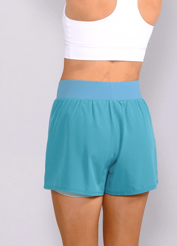RS Women's Performance Court Shorts REC (Striking Teal / White)