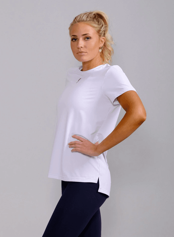RS Women's Performance Relaxed Tee (White / Black)