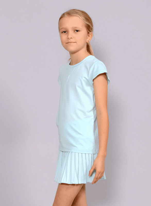 RS Girl's Performance Top - Mesh REC (Soft Teal / White)