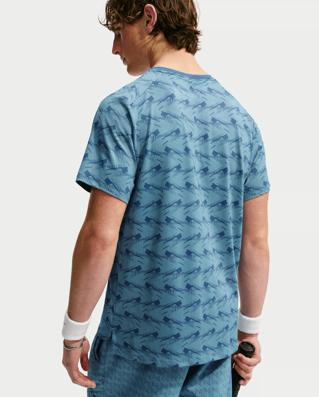 NikeCourt Advantage Men's Dri-FIT Tennis Top (New Slate / White)