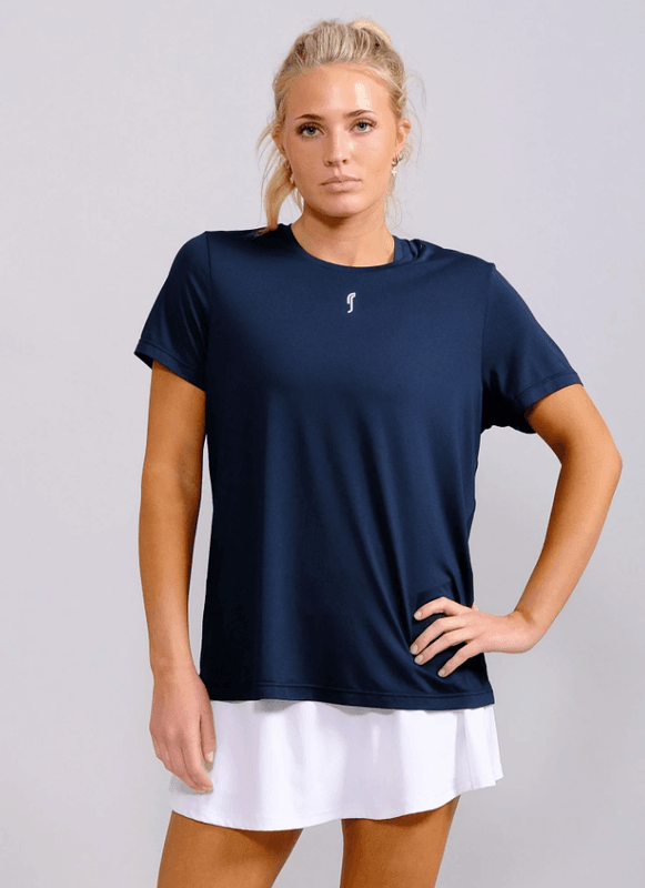 RS Women's Performance Relaxed Tee (Navy / White)