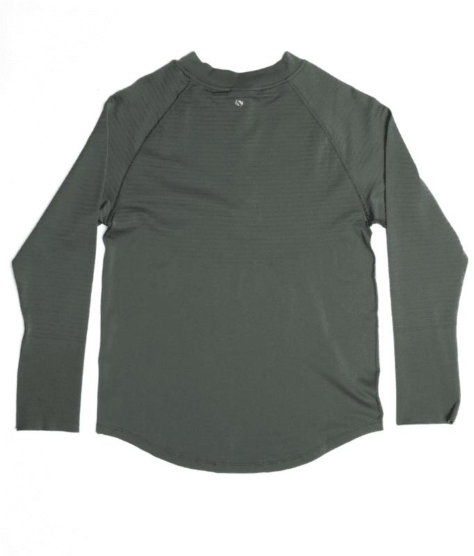 Stateofmind Half-Zip Long Sleeve (Dark Olive)