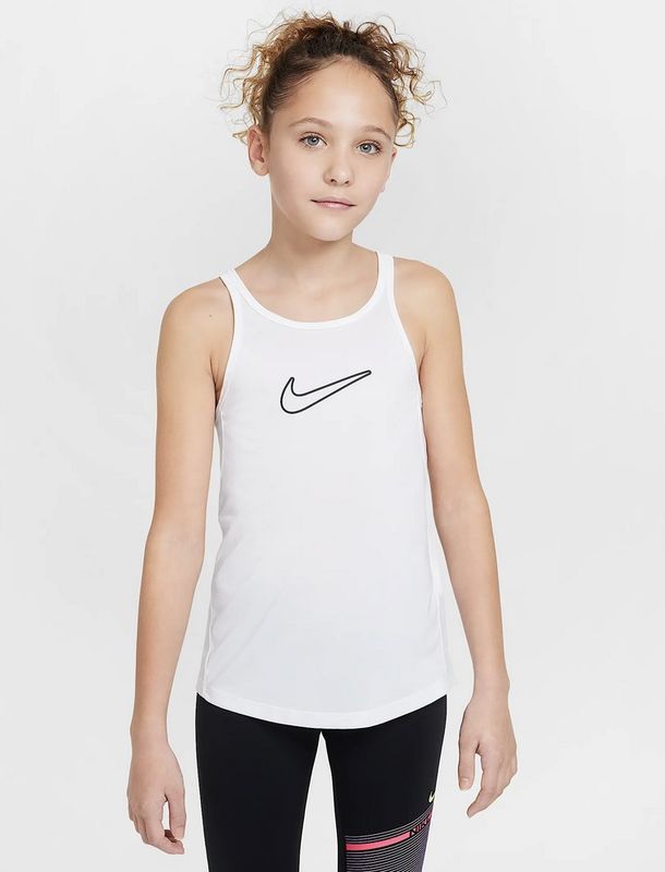 Nike Girl's Dri-FIT One Classic Tank (Hvit)